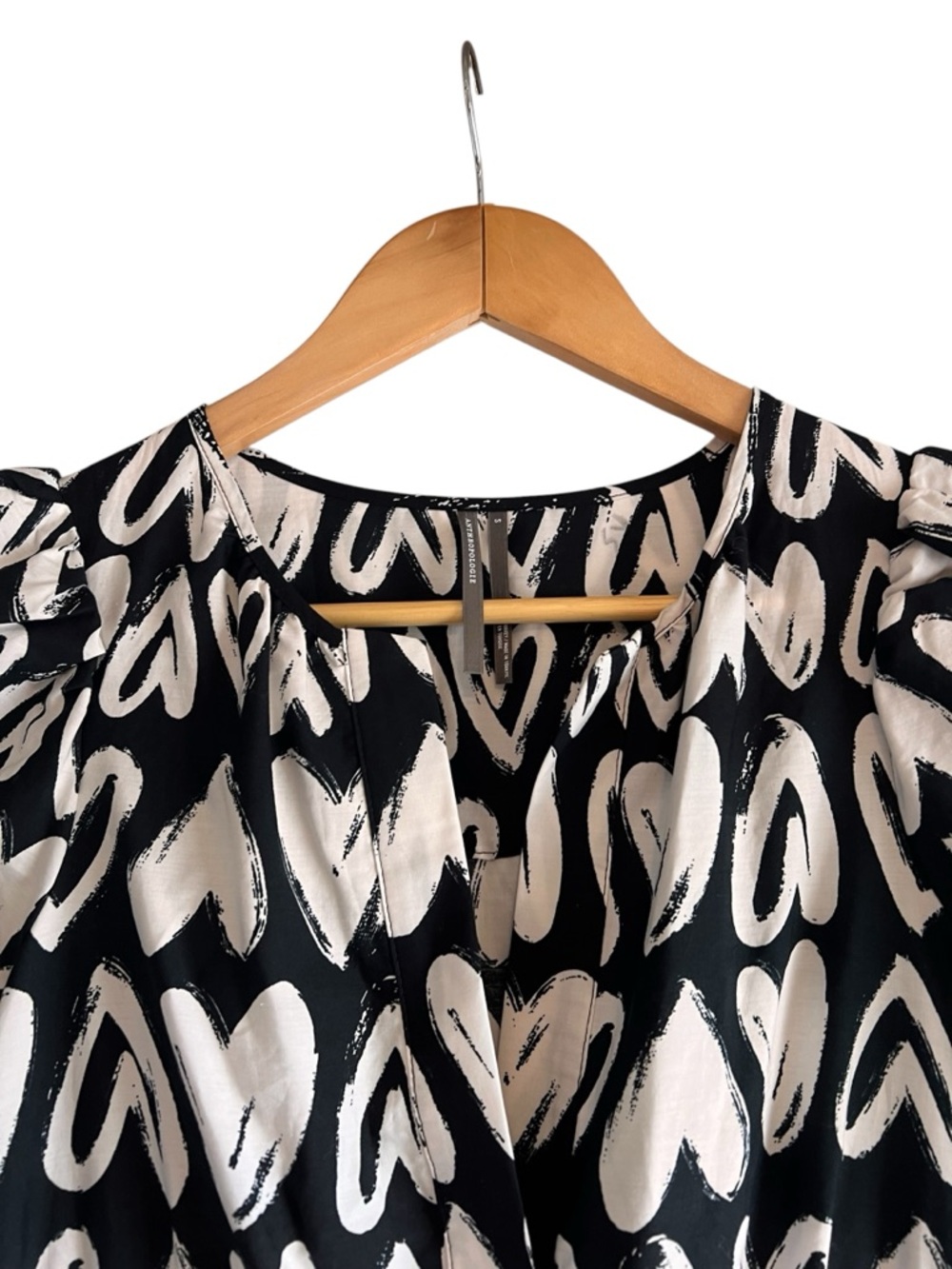 Anthropologie Somerset maxi dress in heart print size size S excellent condition - Picture 5 of 14